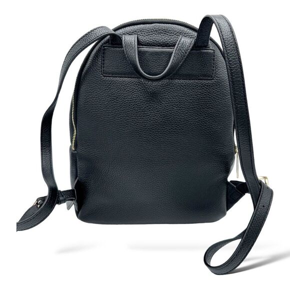 Michael Kors Erin‎ Medium Leather Backpack Black Pebbled Leather - Picture 2 of 13